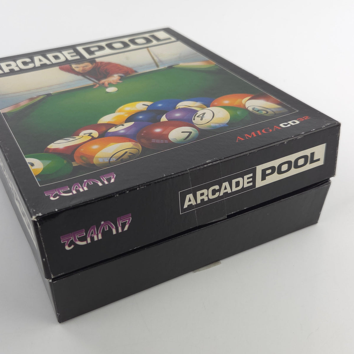 Amiga CD32 Spiel Arcade Pool Team17 Big Box OVP PAL
