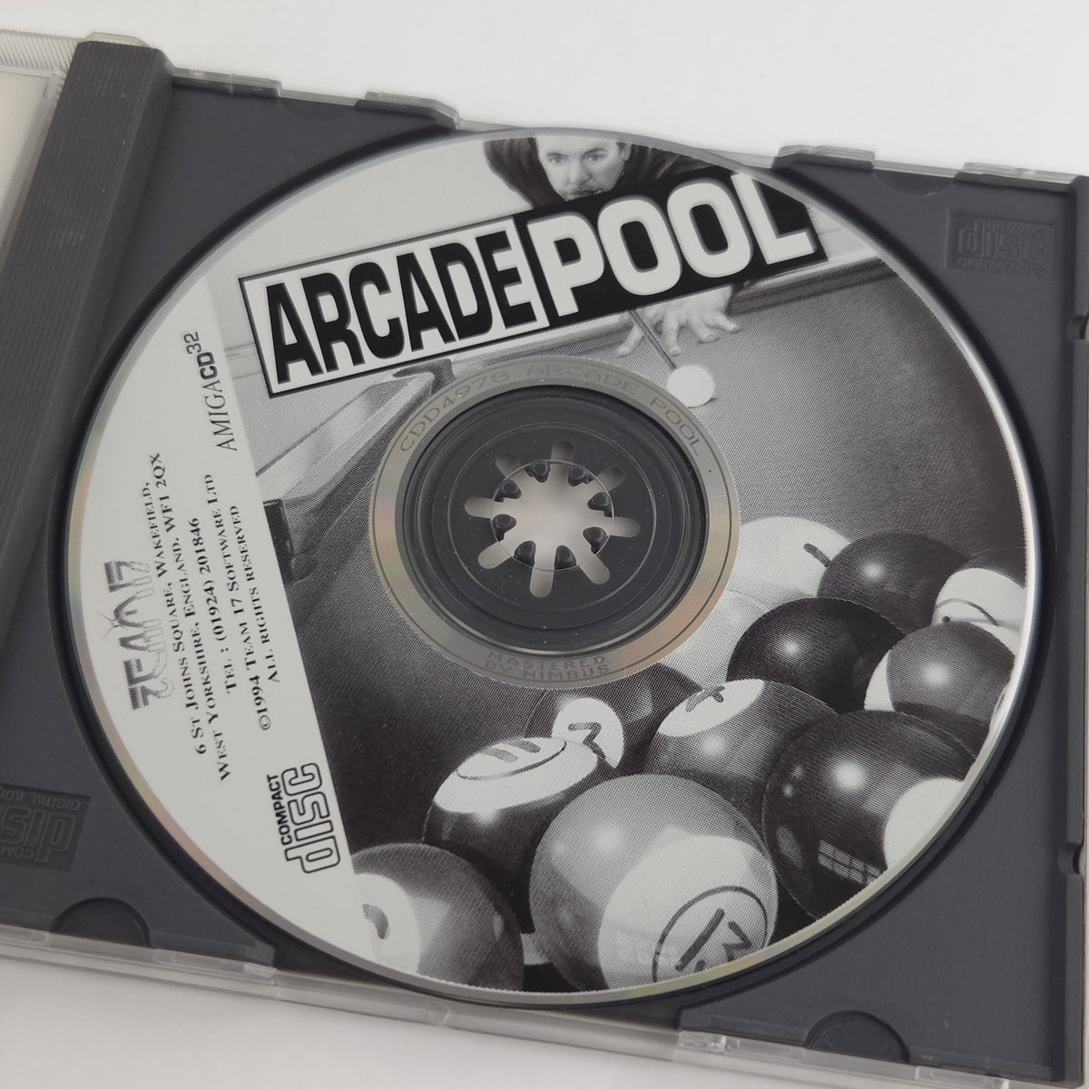 Amiga CD32 Spiel Arcade Pool Team17 Big Box OVP PAL