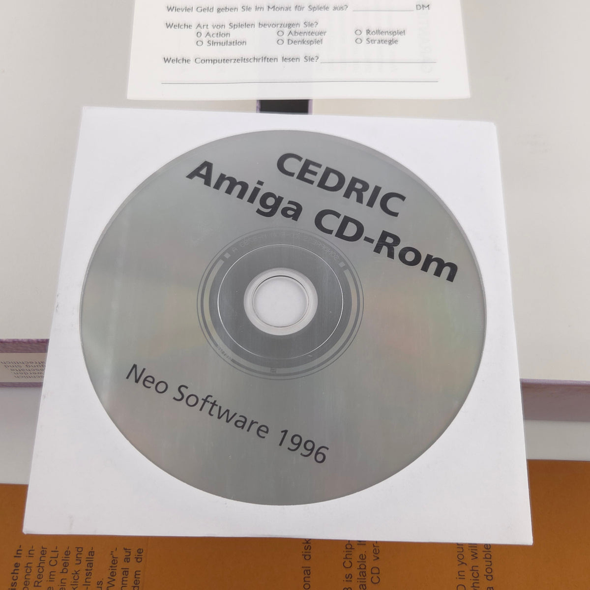 Amiga CD32 Spiel Cedric Big Box OVP PAL NEO 1996