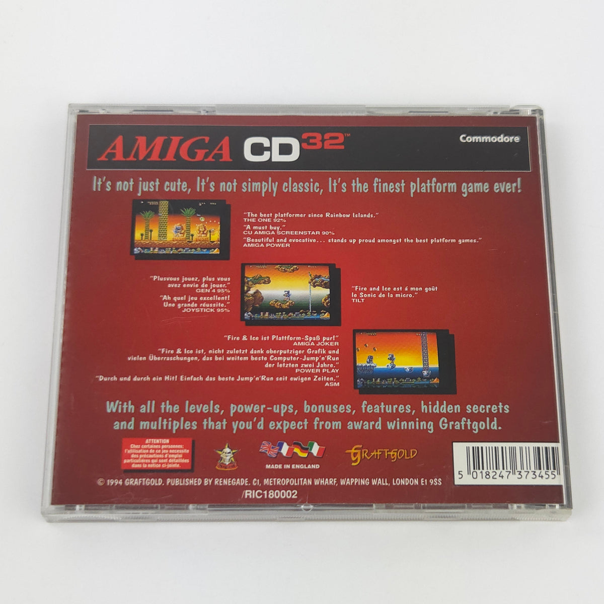 Commodore Amiga CD32 Spiel – Fire & Ice (OVP PAL)