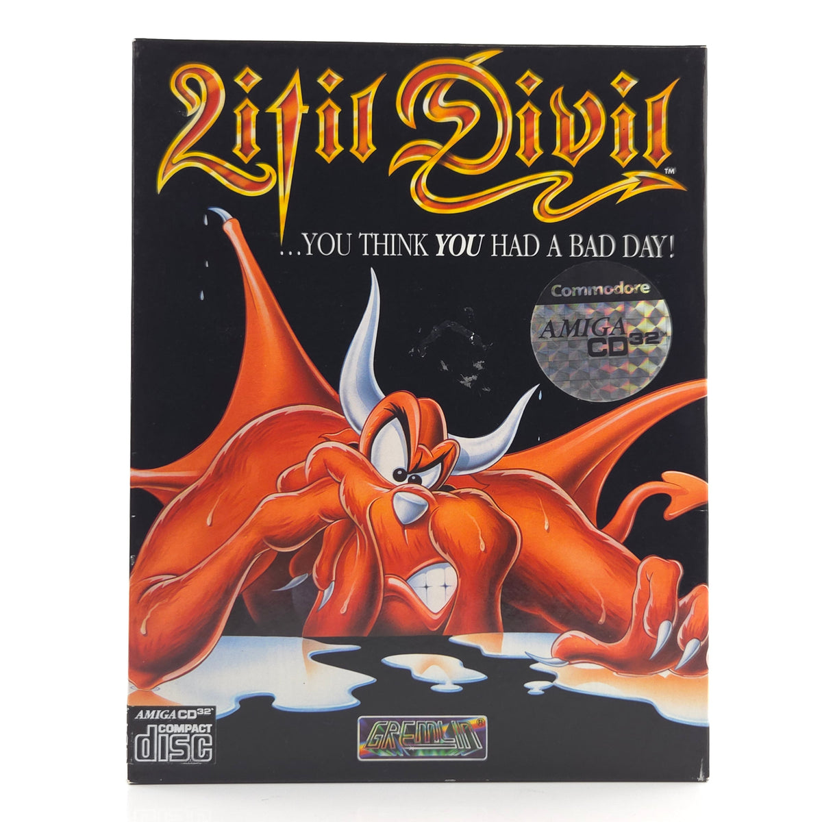 Amiga CD32 Spiel Litil Divil Big Box OVP PAL Gremlin