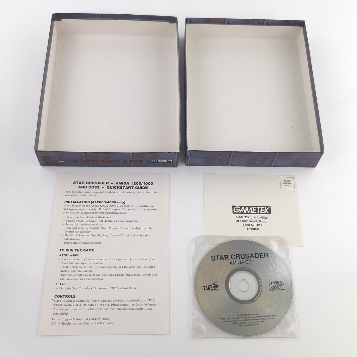 Amiga CD32 Spiel Star Crusader Big Box OVP PAL Gametek