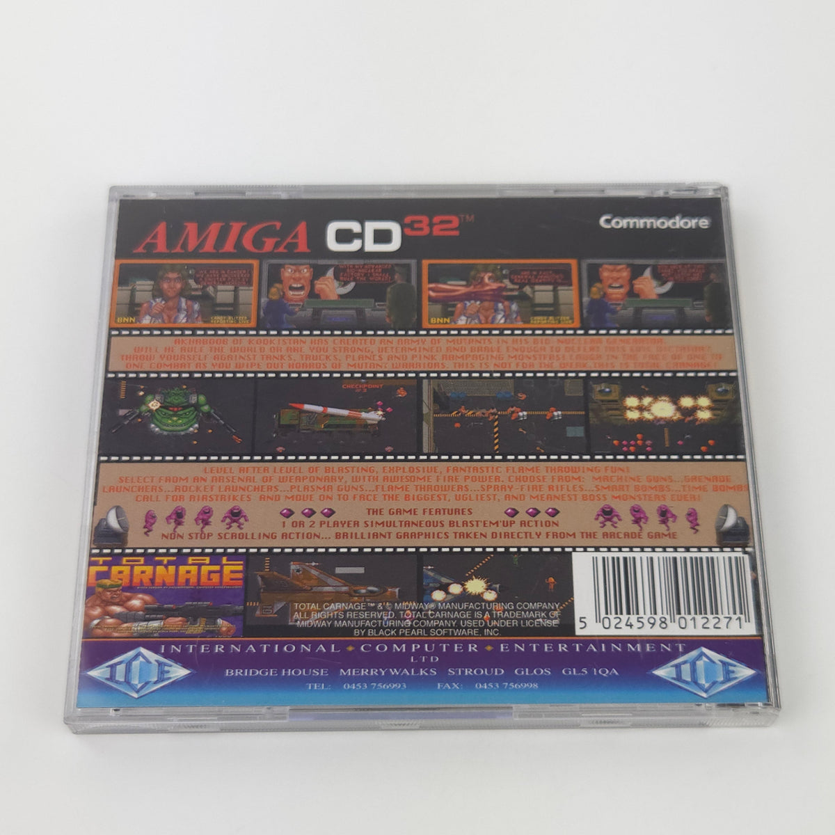 Commodore Amiga CD32 Spiel – Total Carnage OVP PAL
