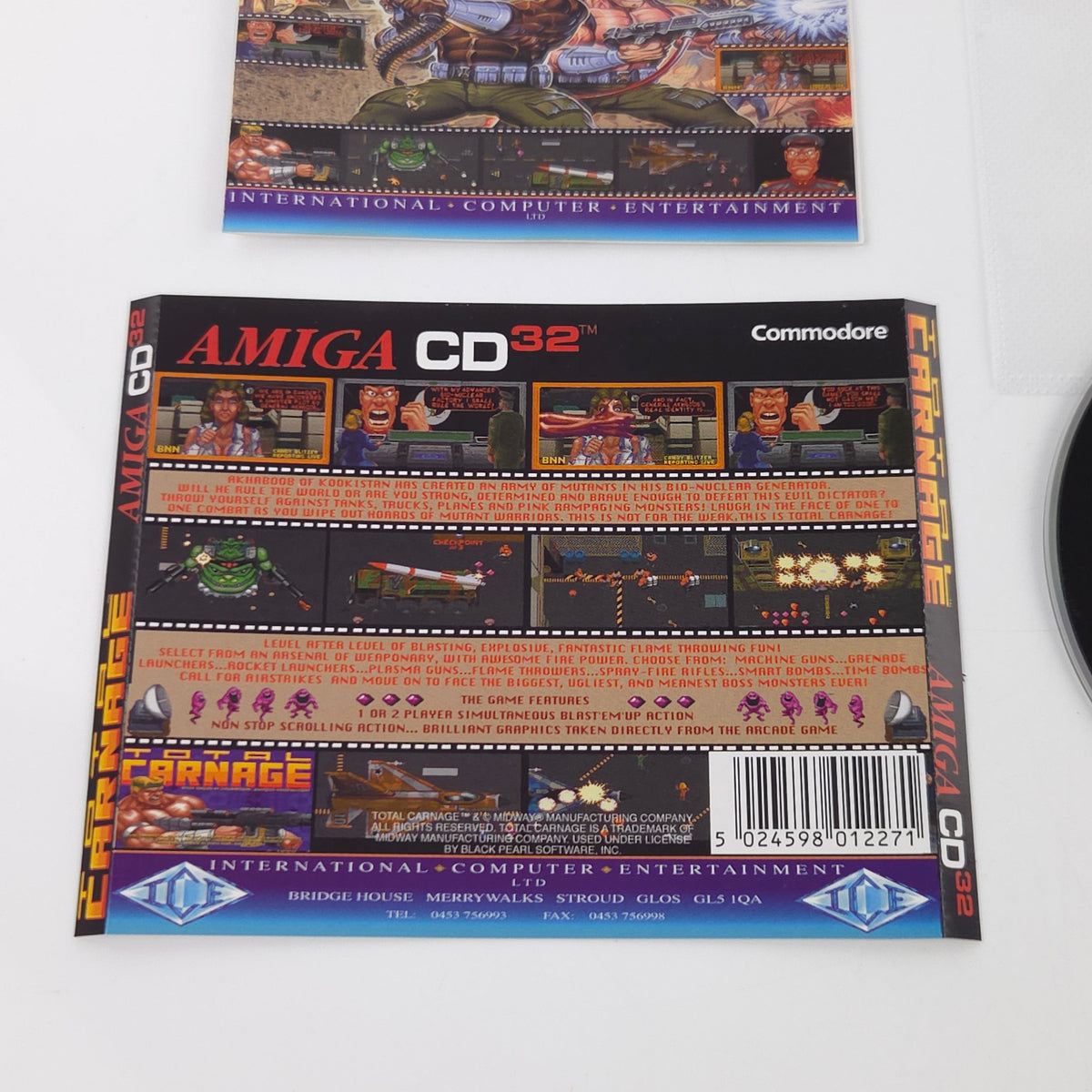Commodore Amiga CD32 Spiel – Total Carnage OVP PAL