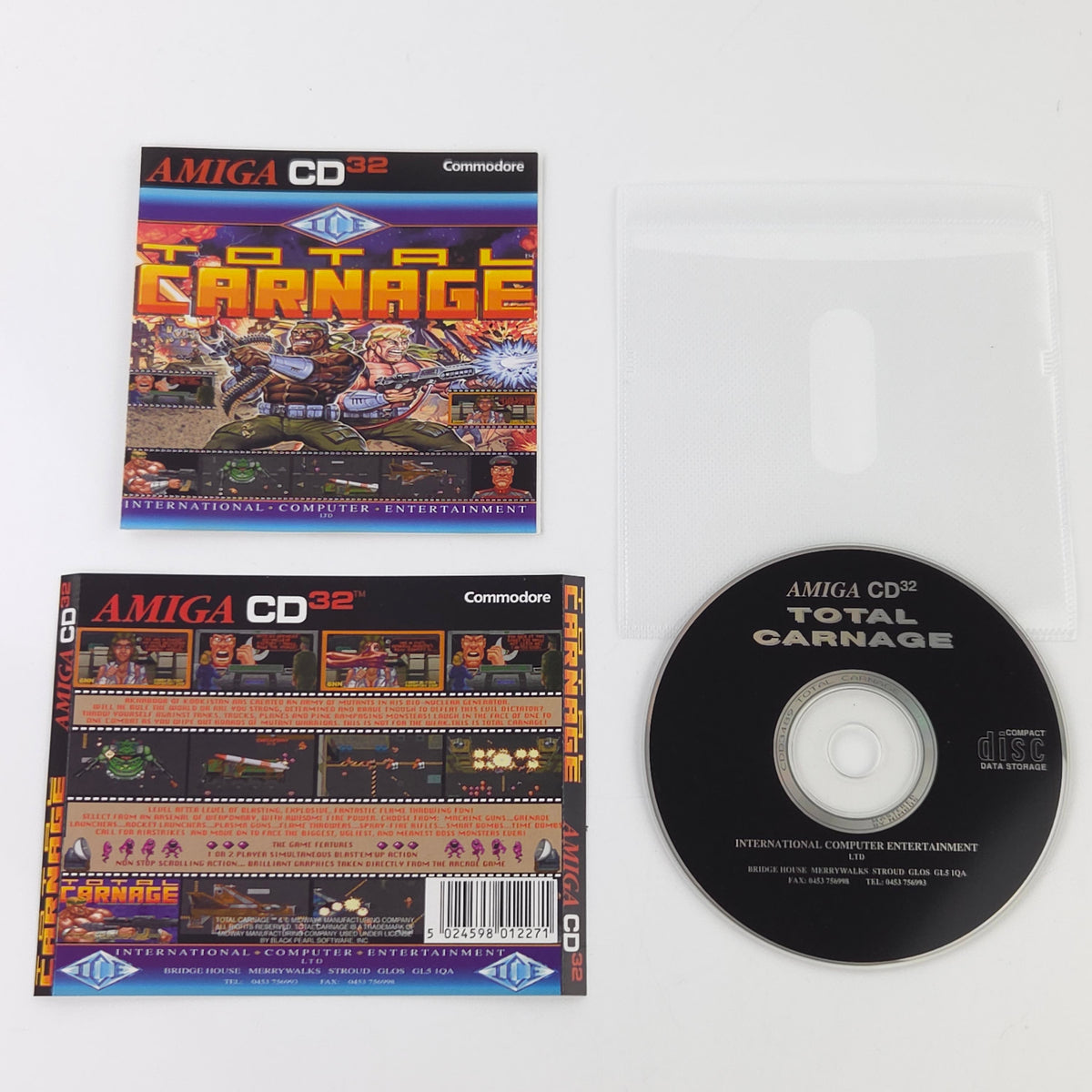 Commodore Amiga CD32 Spiel – Total Carnage OVP PAL