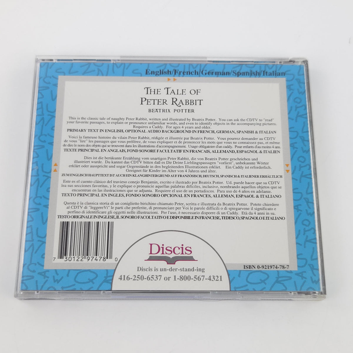 Commodore Amiga CDTV Spiel – The Tale of Peter Rabbit