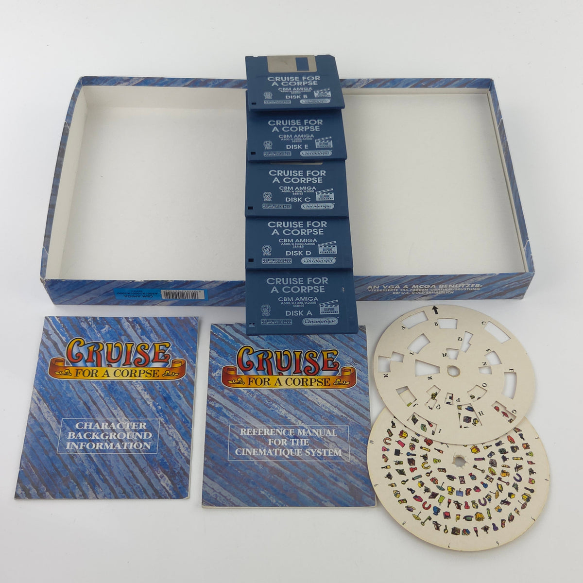 Amiga Spiel Cruise for a Corpse Big Box OVP CBM Diskette