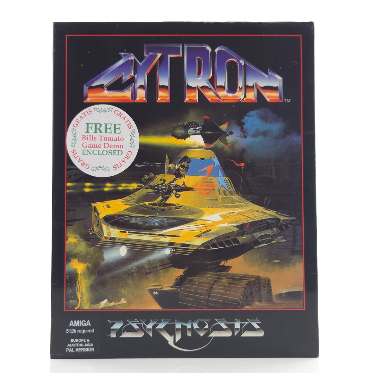 Commodore Amiga Spiel Cytron Demo Big Box OVP PAL Disk