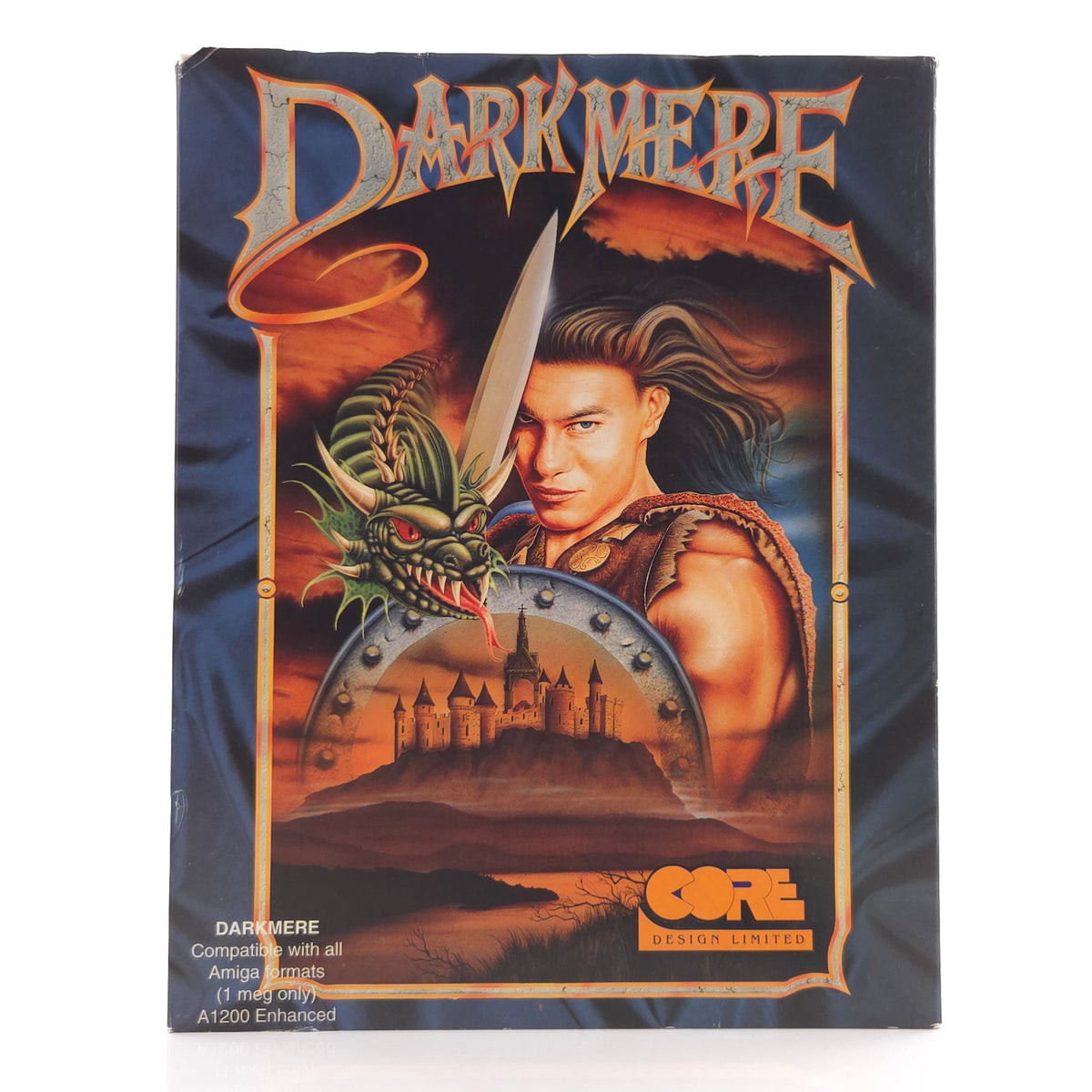 Amiga Spiel Darkmere Big Box OVP PAL Core Design Diskette