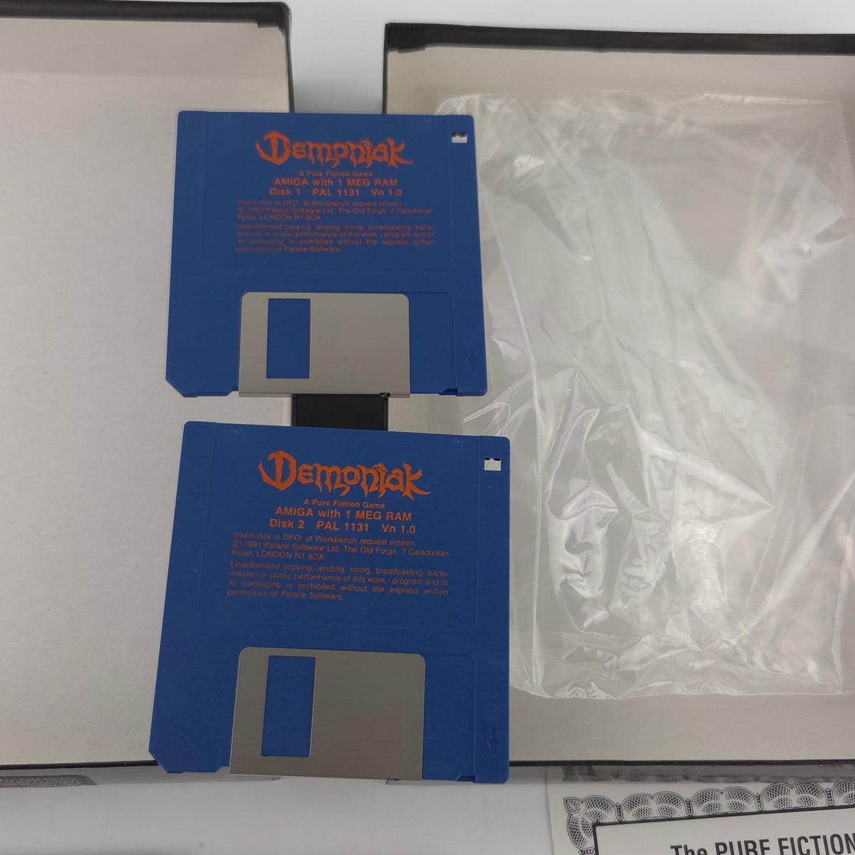 Amiga Spiel Demoniak Big Box OVP CBM PAL Palace 1991