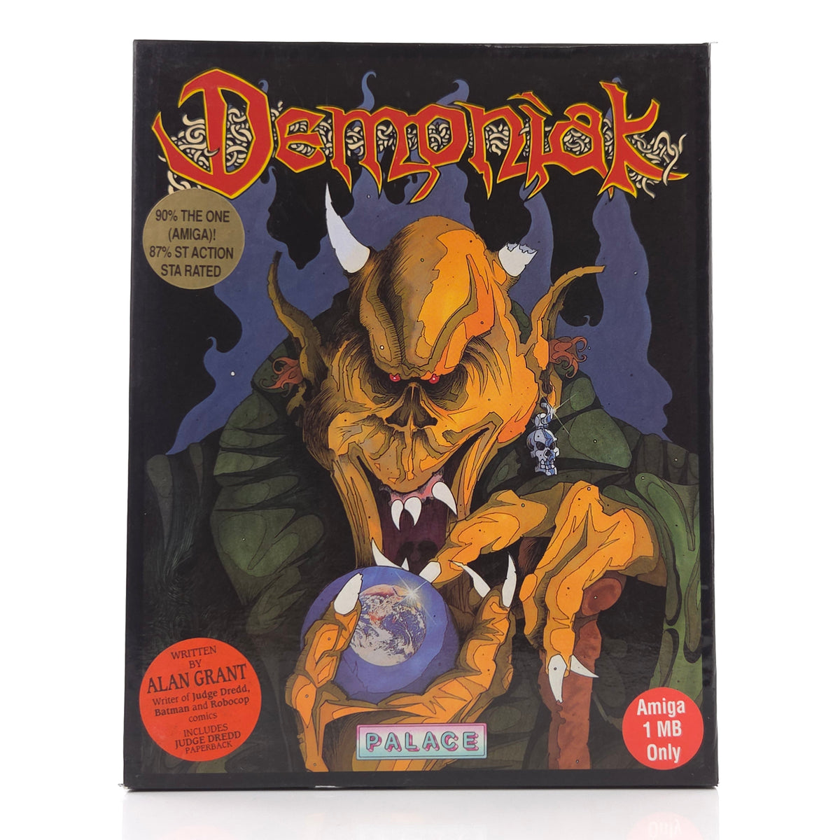 Amiga Spiel Demoniak Big Box OVP CBM PAL Palace 1991