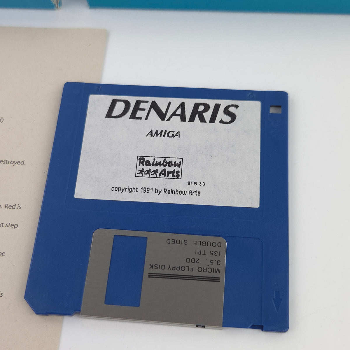 Amiga Spiel Denaris Top Shots OVP CBM DISK PAL Rainbow Arts