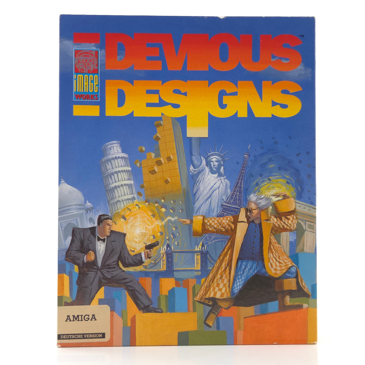 Amiga Spiel Devious Designs Big Box OVP Diskette PAL