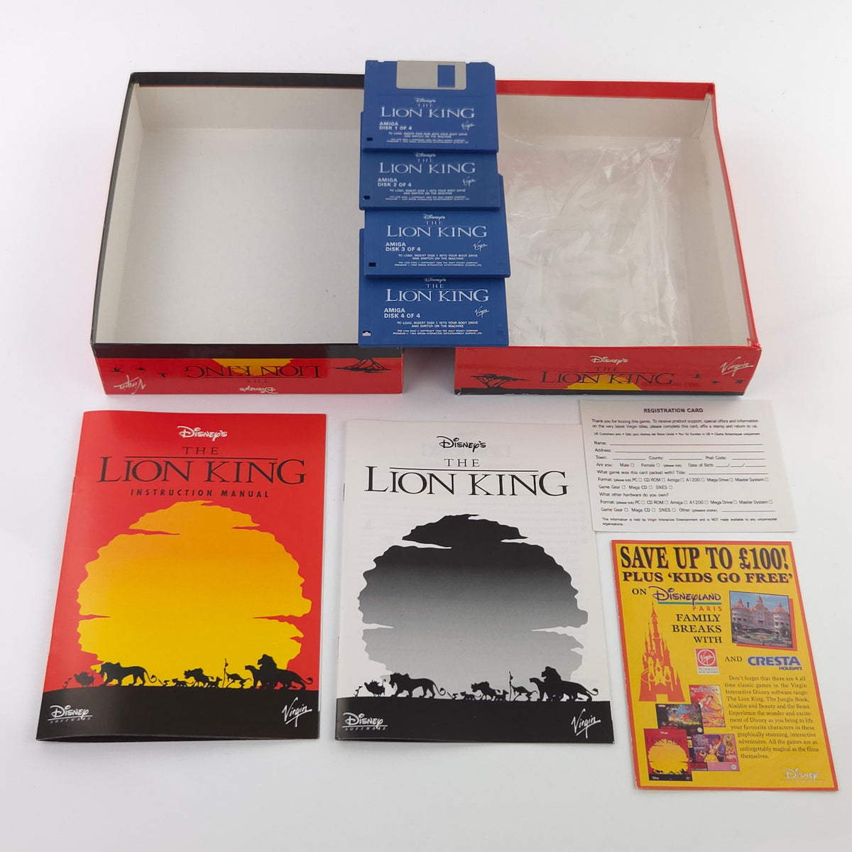 Amiga Spiel Disney The Lion King Big Box OVP PAL Virgin