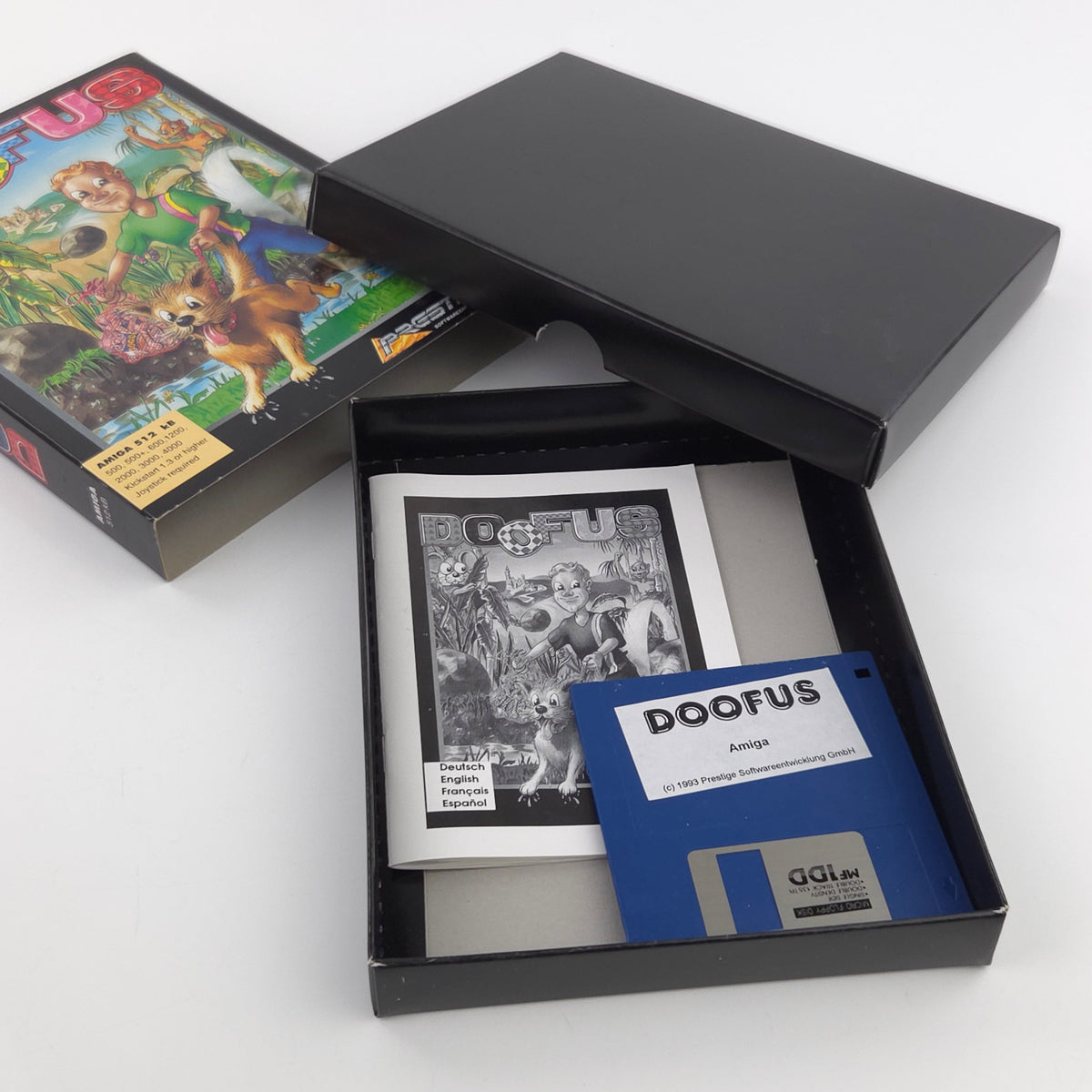 Commodore Amiga Spiel Doofus Big Box OVP PAL 1993 Prestige