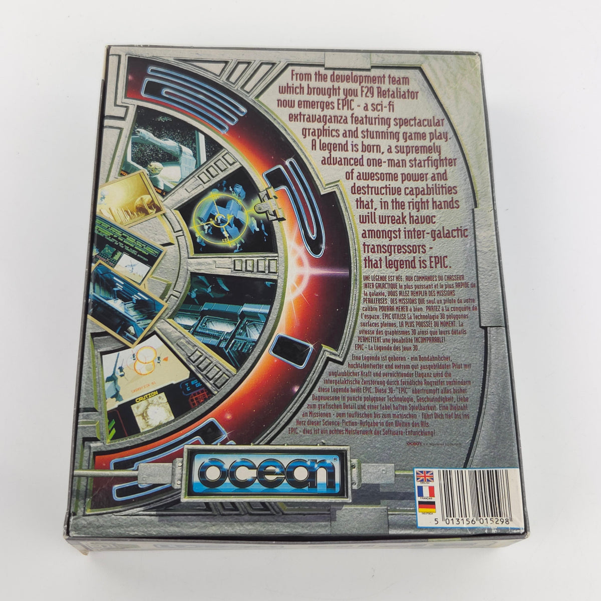Commodore Amiga Spiel Epic Big Box OVP PAL Ocean 1992