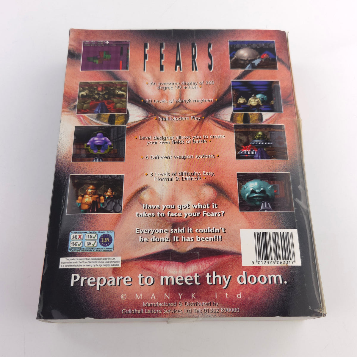 Amiga Spiel Fears Manyk CBM Diskette OVP PAL A1200