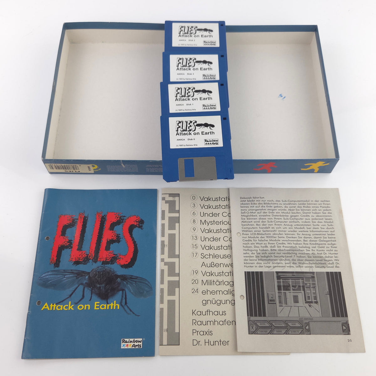 Amiga Spiel Flies Attack on Earth Big Box OVP PAL CBM