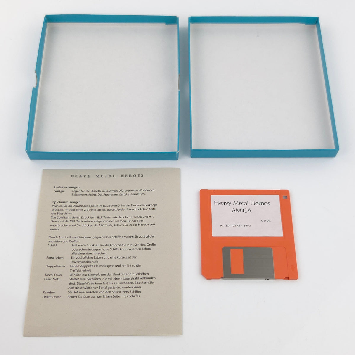 Commodore Amiga Spiel Heavy Metal Hero Top Shots OVP PAL