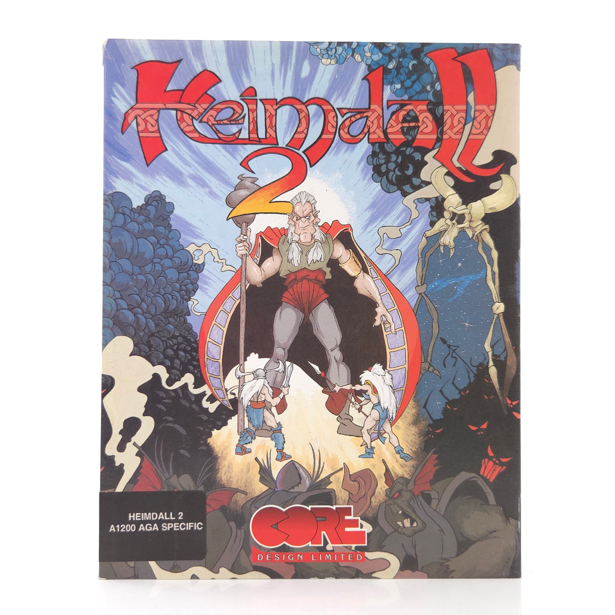 Commodore Amiga Spiel Heimdall 2 Big Box OVP PAL Core