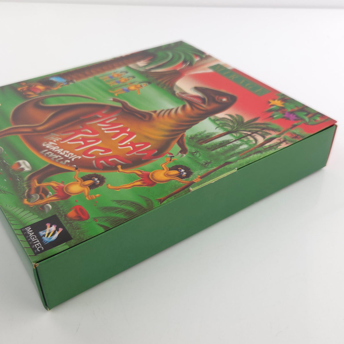 Amiga Spiel Human Race The Jurassic Levels Big Box OVP PAL