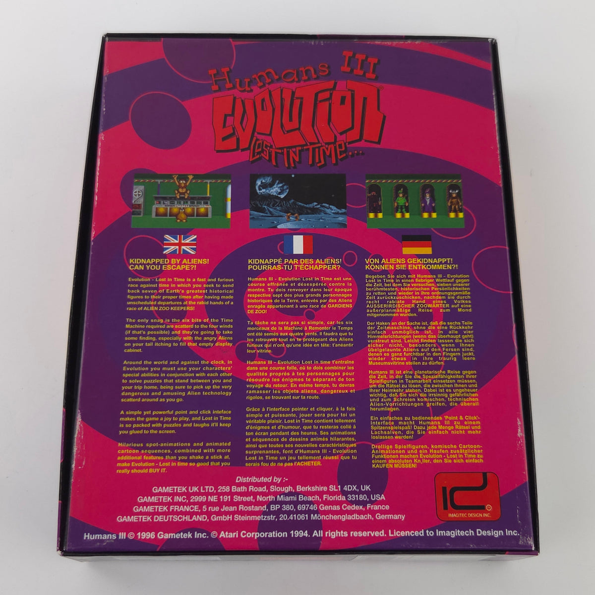 Amiga Spiel Humans III Evolution Lost in Time OVP PAL