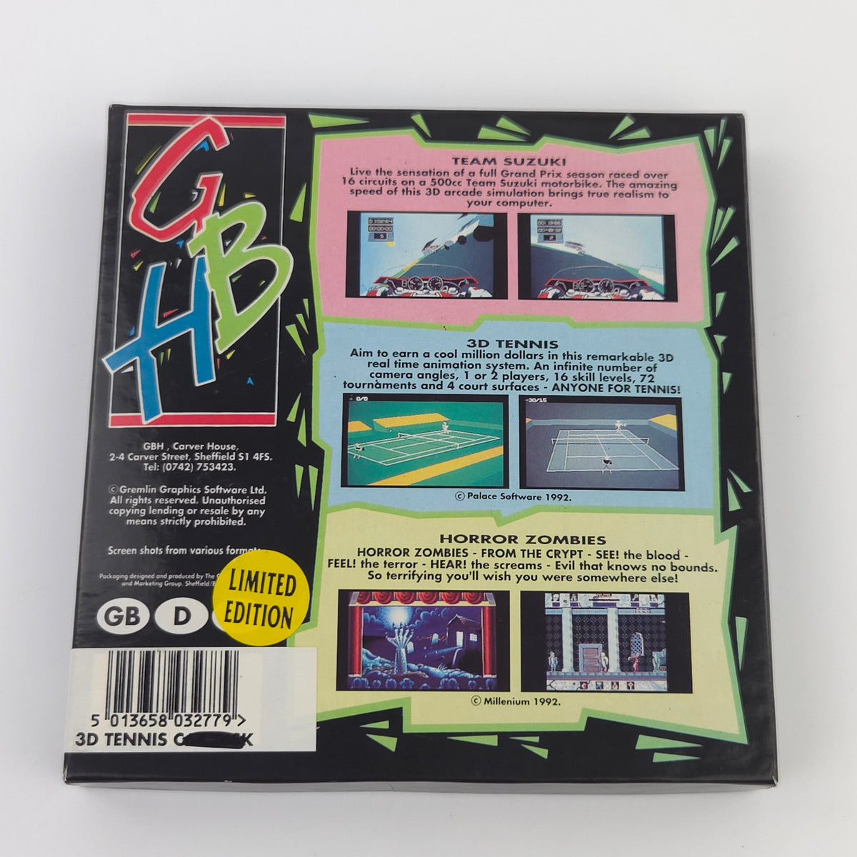 Commodore Amiga Spiel – International 3D Tennis (PAL)