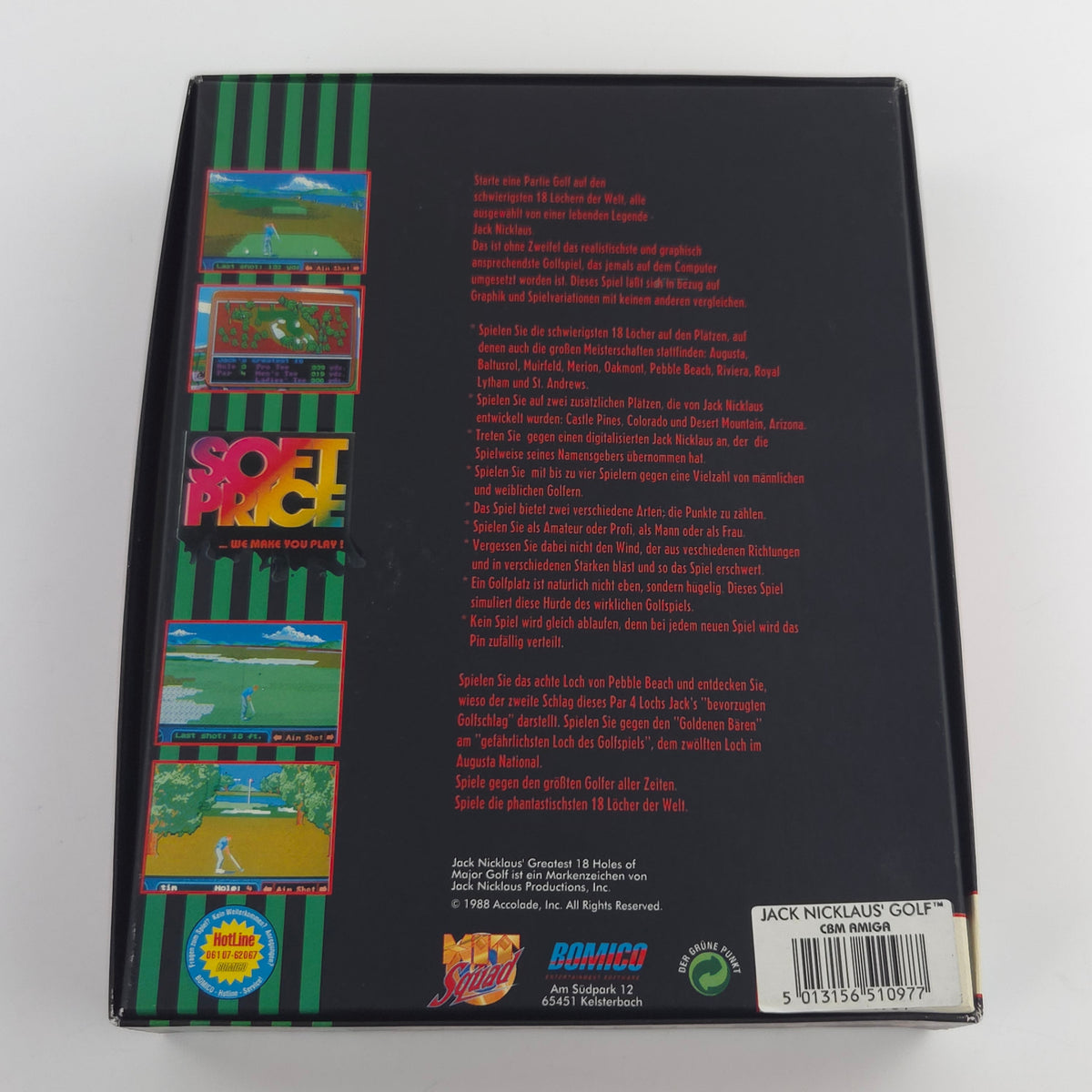 Commodore Amiga Spiel Jack Nicklaus Golf Big Box OVP PAL