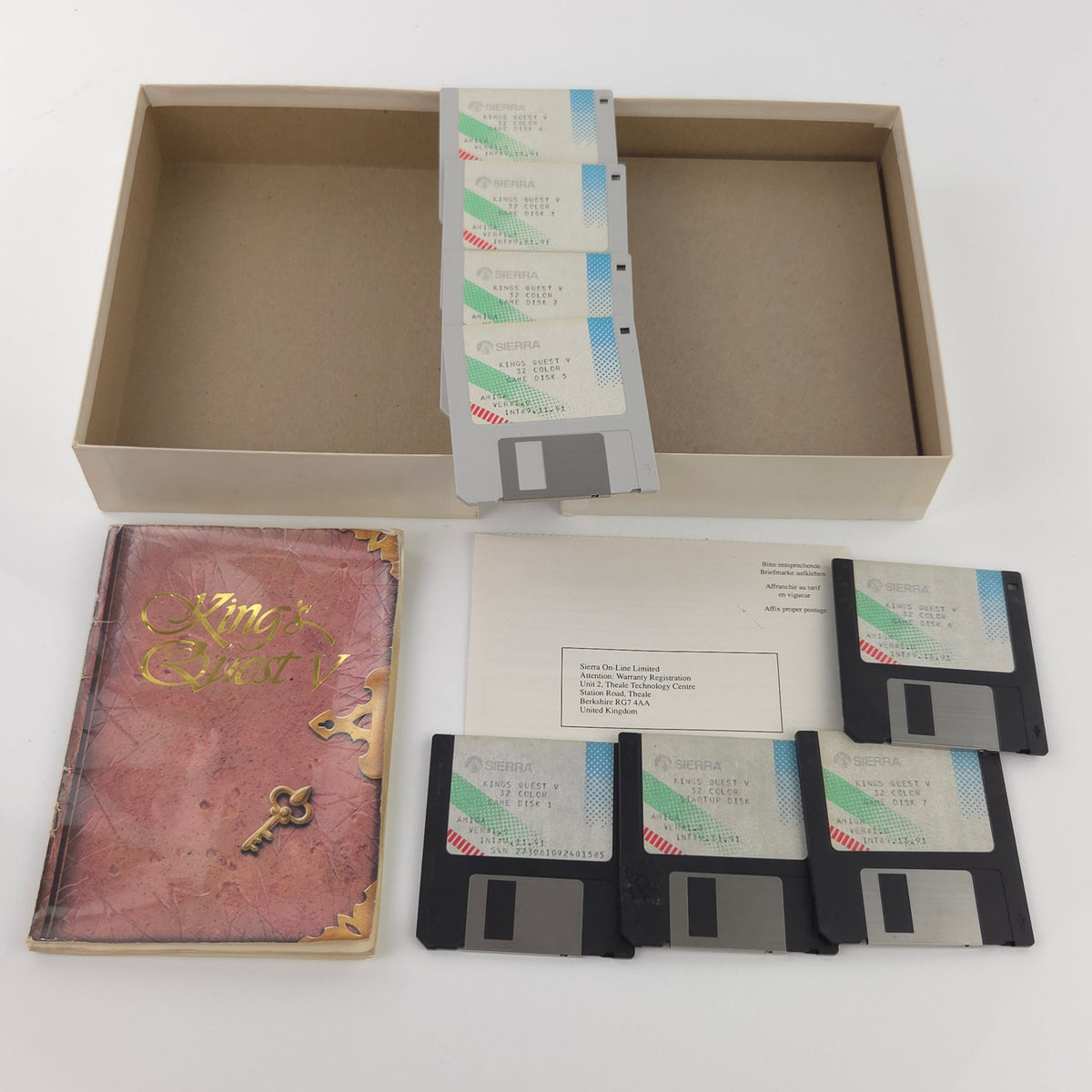 Amiga Spiel King´s Quest V Sierra Big Box OVP PAL CBM