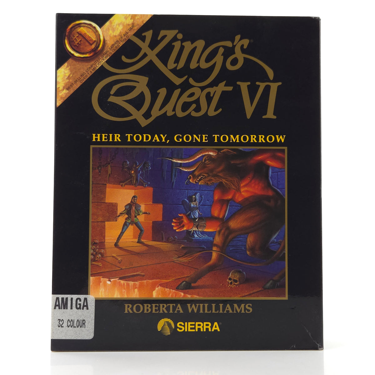 Amiga Spiel Kings Quest VI Big Box OVP Sierra PAL Disk