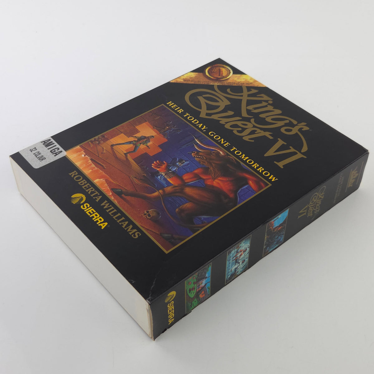 Amiga Spiel Kings Quest VI Big Box OVP Sierra PAL Disk