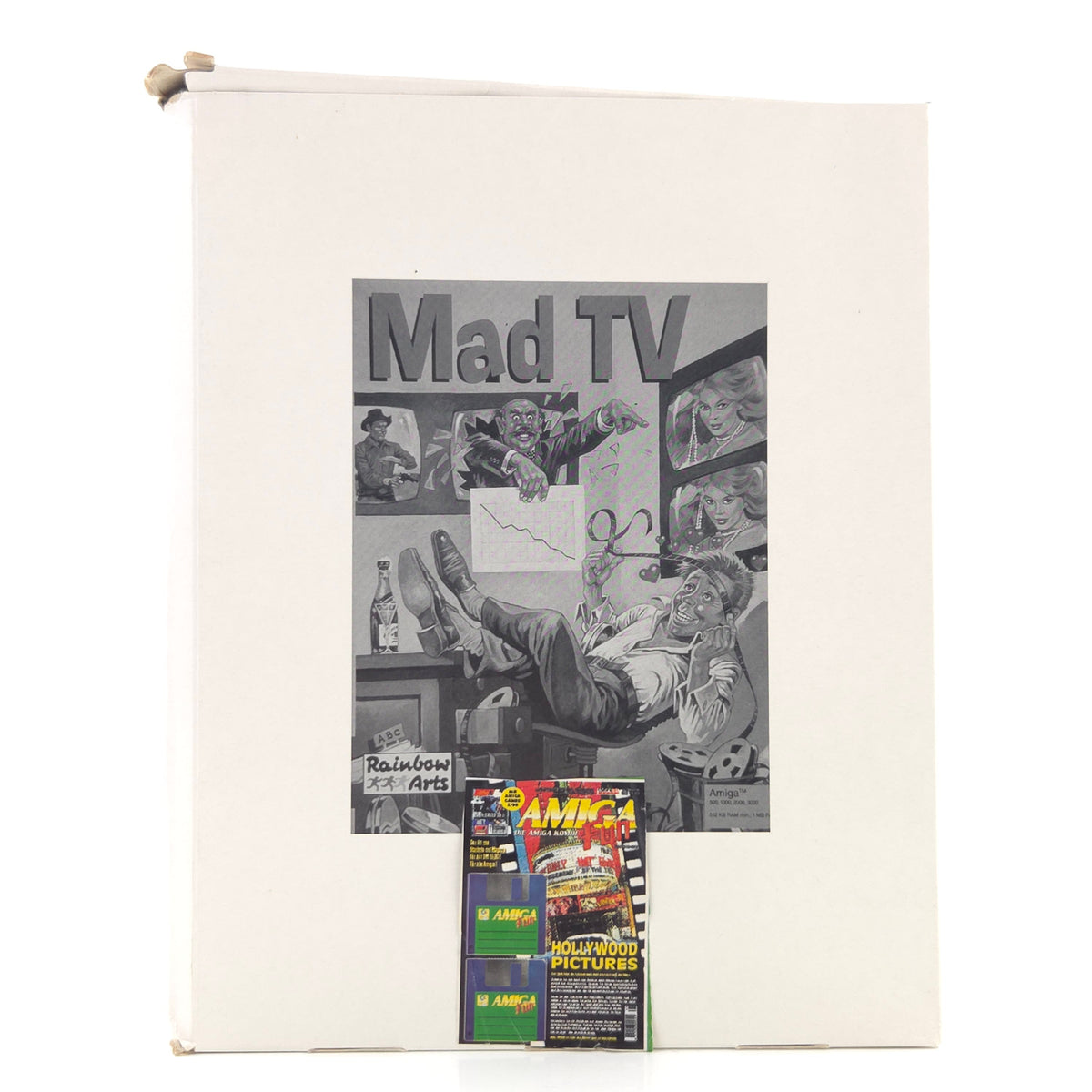 Amiga Spiel Mad TV Big Box OVP PAL Rainbow Arts CBM Disk