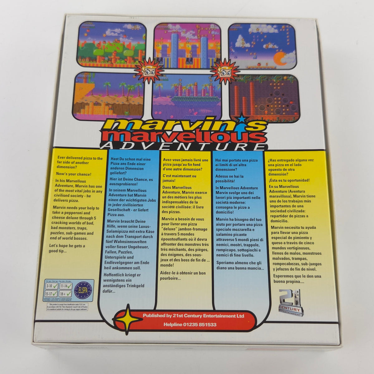 Amiga Spiel Marvins Marvellous Adventure Big Box OVP PAL