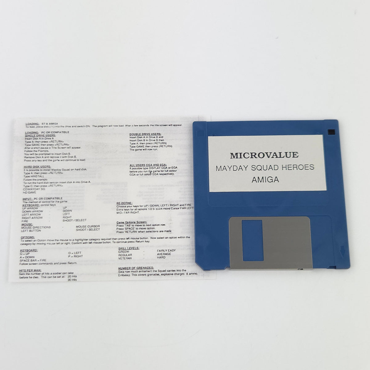 Amiga Spiel Mayday Squad Heroes CBM Disk OVP PAL Microvalue