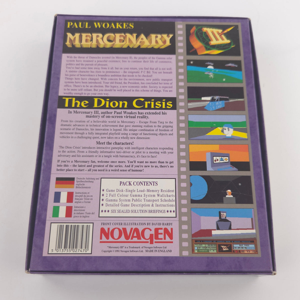 Commodore Amiga Spiel Mercenary III Big Box OVP PAL CBM