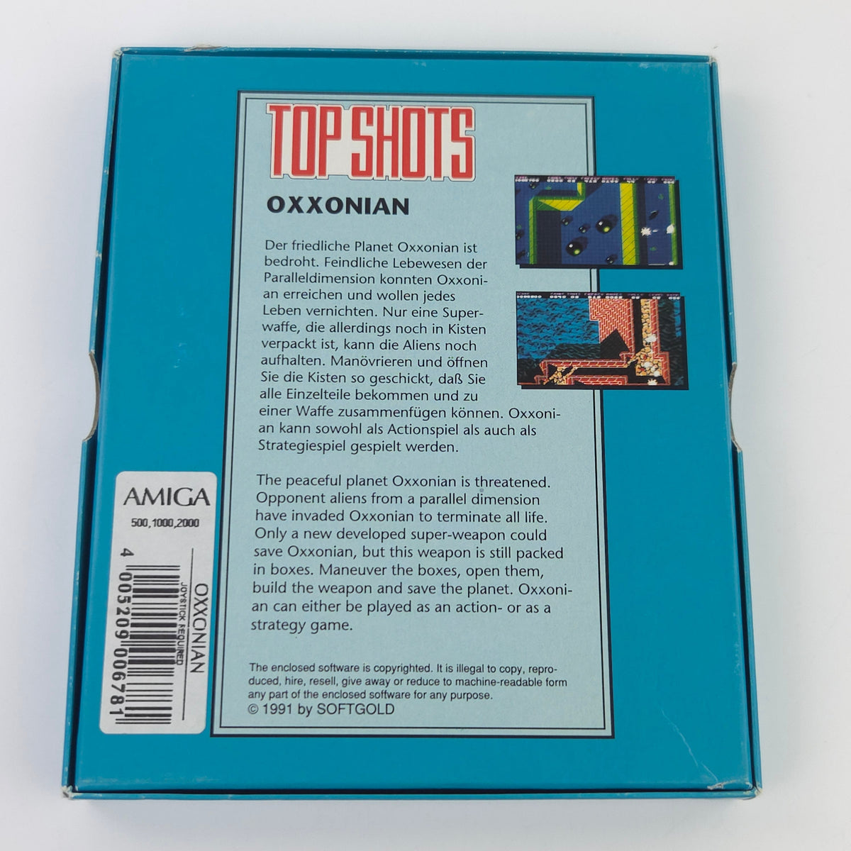Commodore Amiga Spiel – Oxxonian Top Shots (OVP)