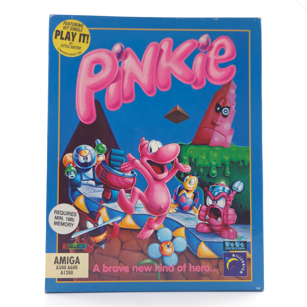 Commodore Amiga Spiel Pinkie Big Box OVP PAL Millenium