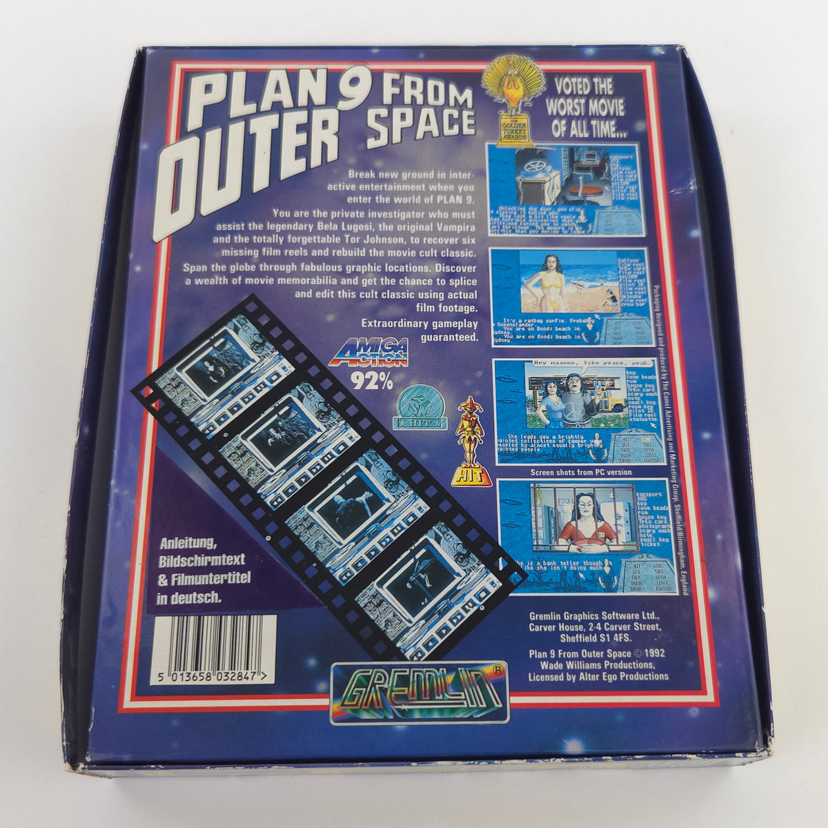 Commodore Amiga Spiel Plan 9 from Outer Space Big Box OVP