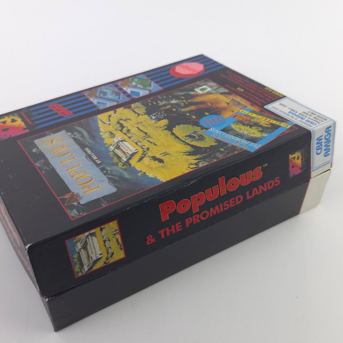Amiga Spiel Populous Promised Lands Big Box OVP PAL CBM
