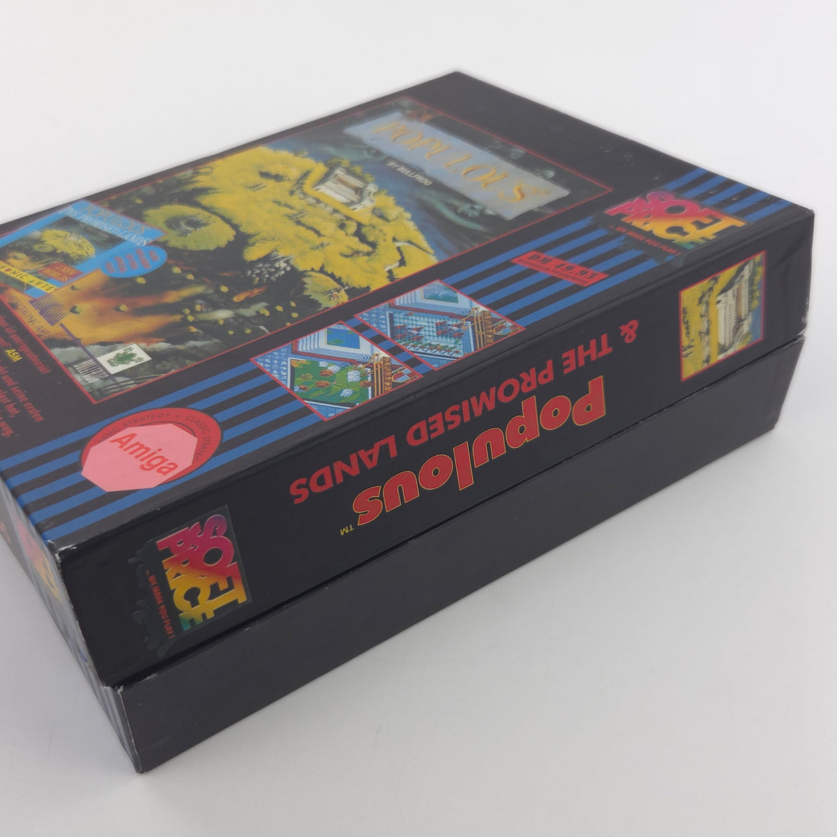Amiga Spiel Populous Promised Lands Big Box OVP PAL CBM