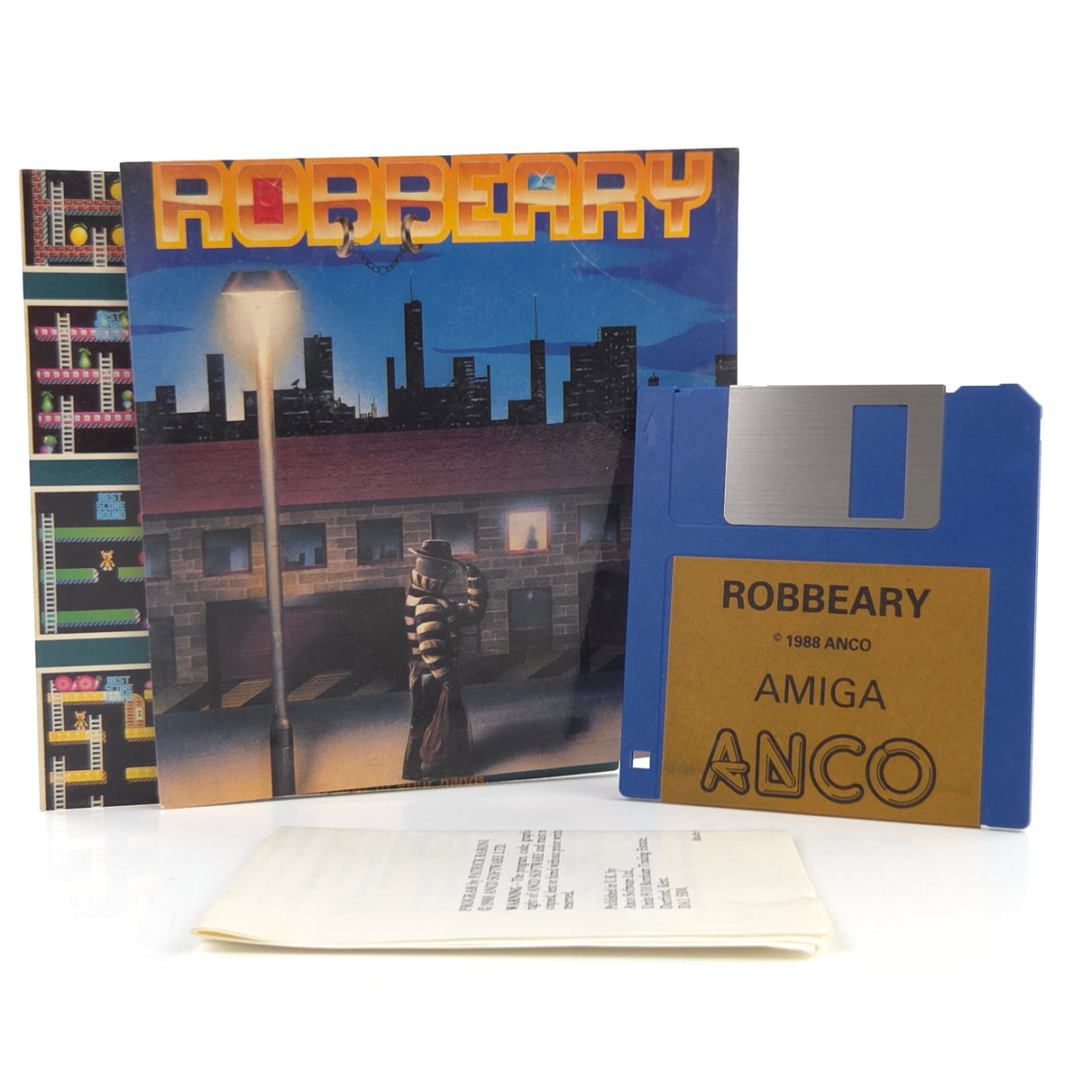 Commodore Amiga Spiel Robbeary Cover CBM Disk PAL 1988