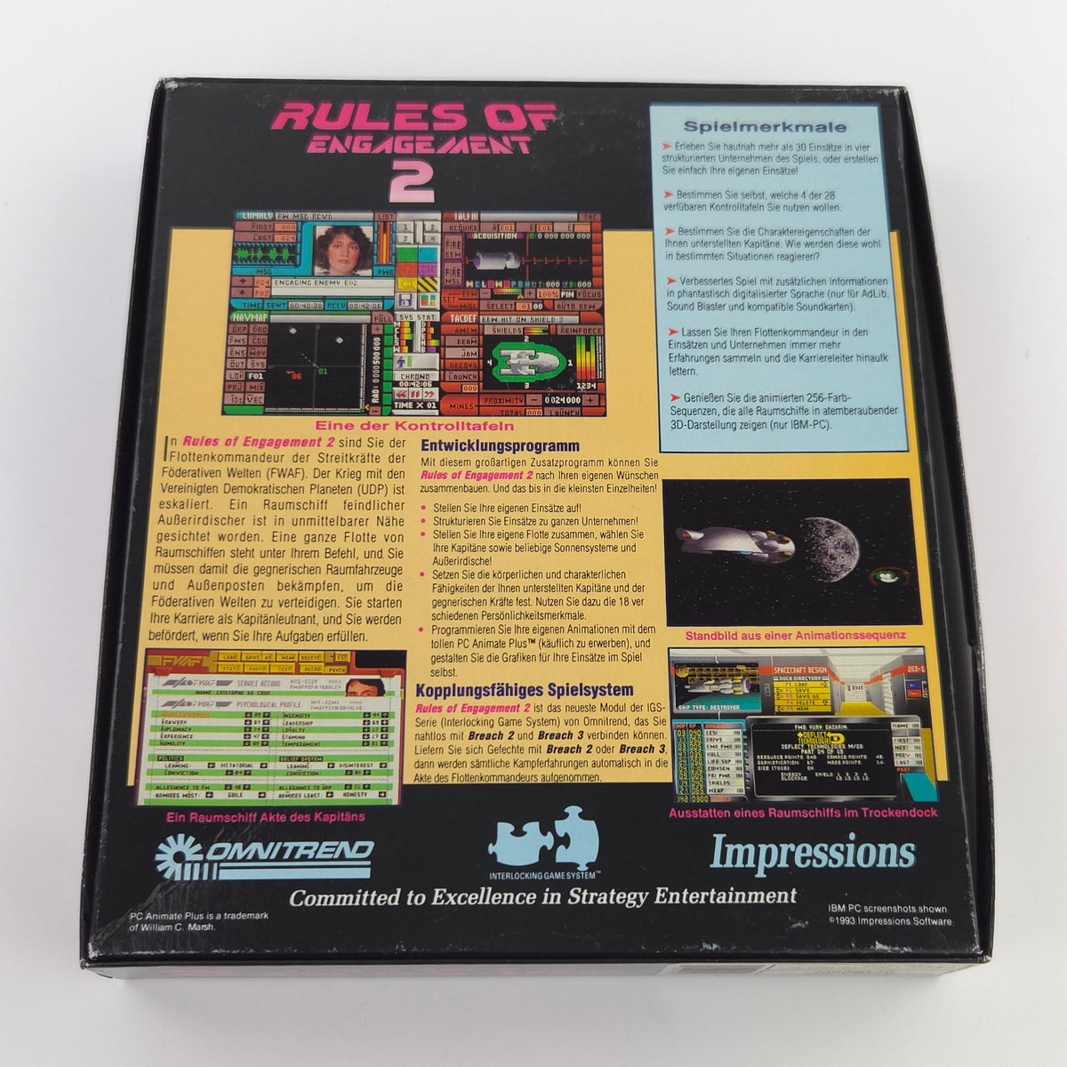 Amiga Spiel Rules of Engagement 2 Big Box OVP PAL CBM