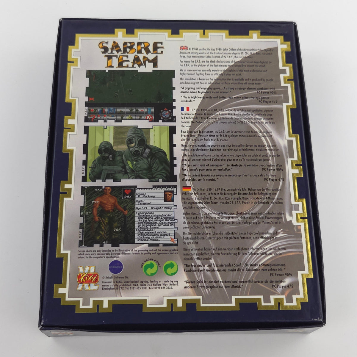 Commodore Amiga Spiel Sabre Team KIXX XL Big Box OVP PAL
