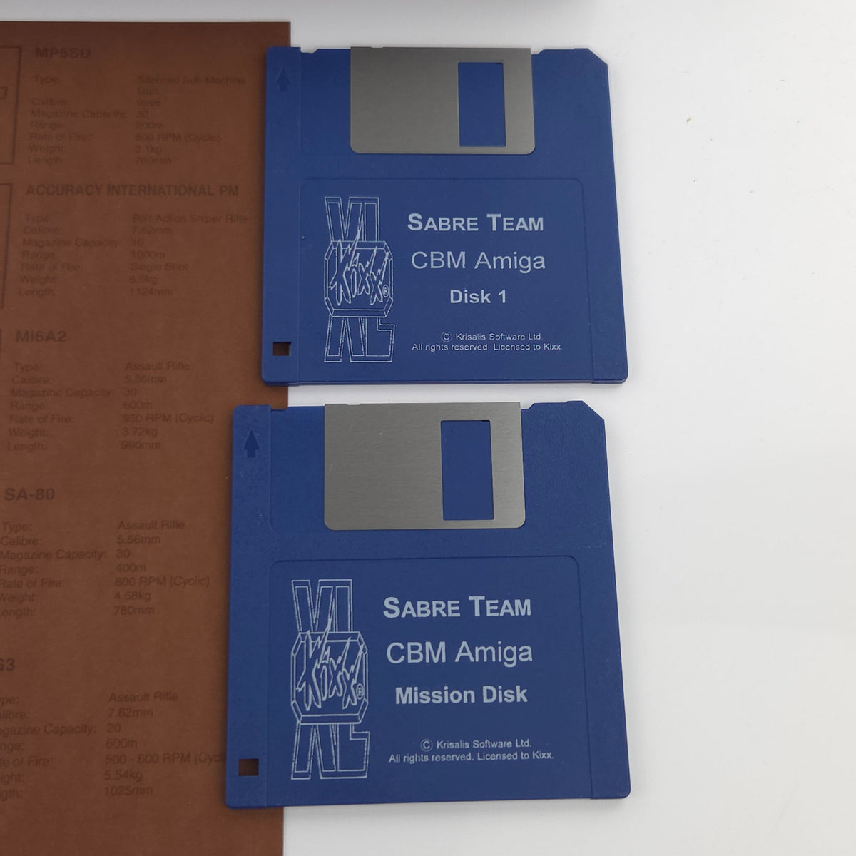 Commodore Amiga Spiel Sabre Team KIXX XL Big Box OVP PAL