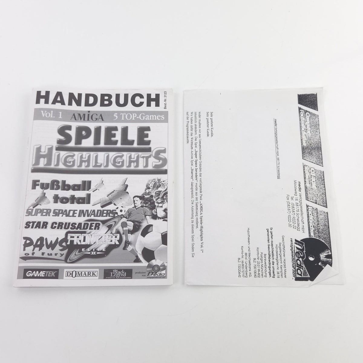Amiga Spiel Spiele Highlights Vol.1 Big Box CBM DISK OVP