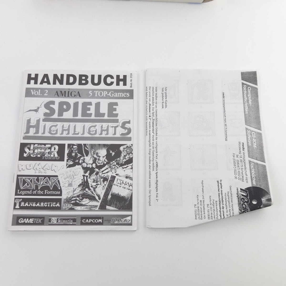 Amiga Spiel Highlights Vol.2 Big Box CBM Disk OVP PAL