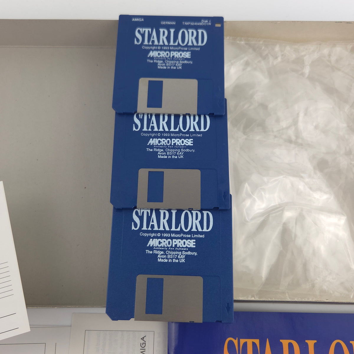 Amiga Spiel Starlord Big Box OVP PAL Microprose 1993