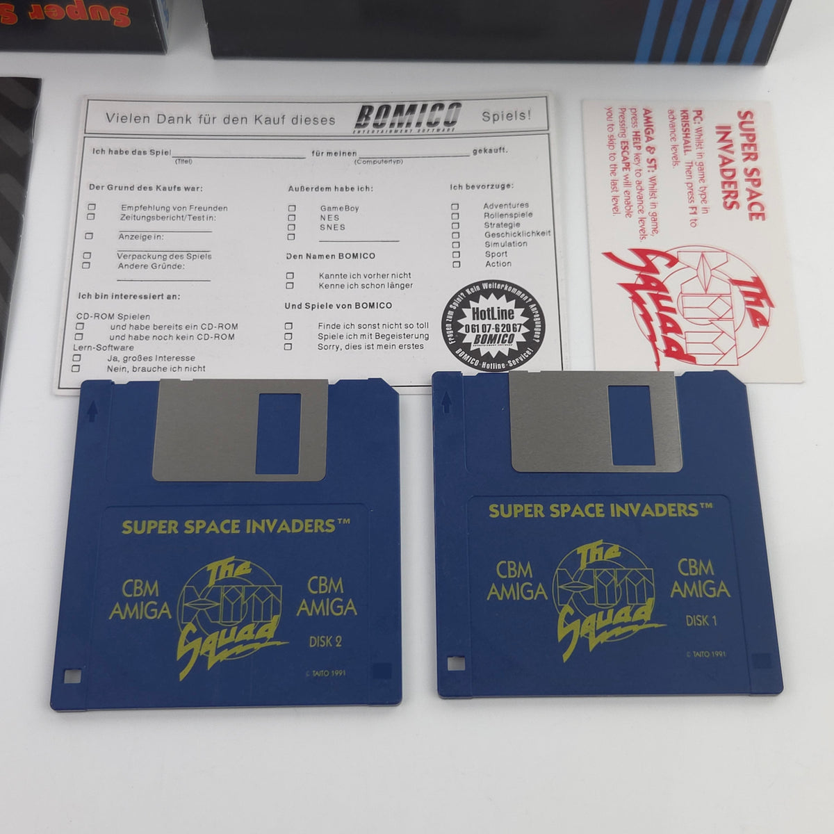 Amiga Spiel Super Space Invaders Big Box OVP PAL Taito