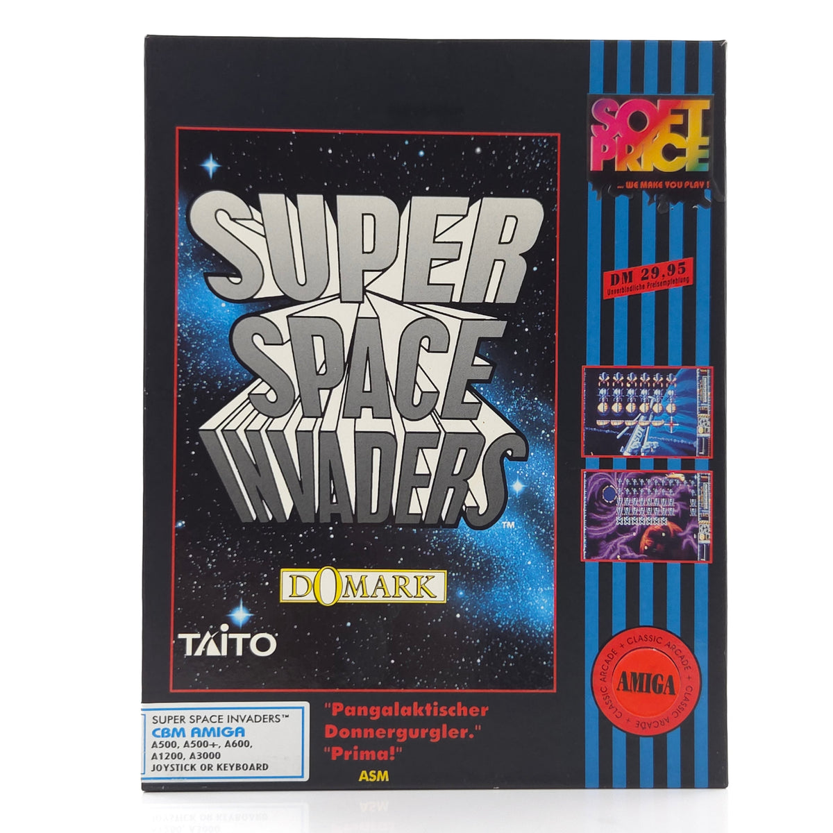 Amiga Spiel Super Space Invaders Big Box OVP PAL Taito