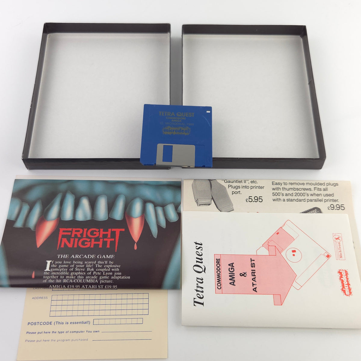Amiga Spiel Tera Quest Big Box OVP PAL Microdeal Disk